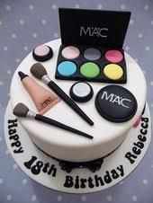 Mac Makeup Cake 18th Birthday For A Young Lady Who Loves 18th Birthday Cake Make Up Cake Cool Birthday Cakes