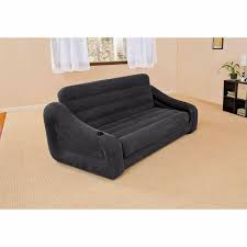Intex Inflatable Queen Size Pull Out Futon Sofa Couch Sleep Away Bed Dark Gray Intex Queen Size Sofa Bed Pull Out Sofa Inflatable Bed