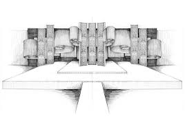 Hand Sketched Perspective By Nhelskie On Deviantart Hand Sketch Scene Design Wedding Stage Design
