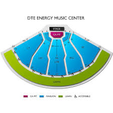 Dte Energy Music Theatre 2019 Seating Chart