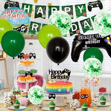 Chocolate video game controller favors. Buy Video Game Party Supplies Gamer Party Decorations Gaming Theme Party Decorations Happy Birthday Gaming Banner Video Game Party Balloons Welcome Hanging Decor For Gamer Boys Birthday Party Favors Online In Turkey B08x6mn2yw