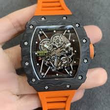 Hour, minute, seconds water resistance waterproof to 100m / 330' case: Replica Richard Mille Rm35 02 Rafael Nadal Forged Carbon Black Dial Kv V3 Richard Mille Rolex Watches For Sale Swiss Made