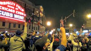 Custom neon signs and menu board we fabricated and installed for west town bakery in wrigleyville. Marquee Flips For World Series Champs Cubs Crowd Blows Up Wrigley Field Wrigleyville 2016 Youtube