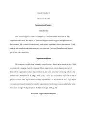 Discussing whether the results met your expectations or supported your hypotheses. Discussion Board Research Paper Sample Paper 1109 Ronald Ginsburg Discussion Board 1 Organizational Support Introduction This Research Paper Is Course Hero