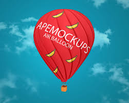 Hot Air Balloon Mockup Free Mockups Air Balloon Hot Air Balloons