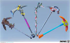 The rarest pickaxe skin in fortnite is the fncs axe of champions, a skin that is exclusively available to those who won the fortnite championship series.even with that prerequisite, it gets rarer. Fortnite Pickaxes Wallpapers Top Free Fortnite Pickaxes Backgrounds Wallpaperaccess