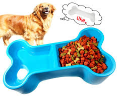 Small Plastic Dog Food Bowl Bone Shape Easy To Use Durable Strong For Food With Water Blue 1 Piece To View Fu Dog Food Recipes Food Animals Dog Food Bowls
