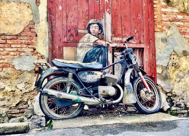 George Town street art in Penang