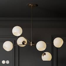 West Elm Modern Pendant Light 3d Cgtrader