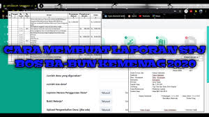 Download bos toolbox from our website. Cara Membuat Laporan Spj Bos Ba Bun Kemenag 2020 Youtube