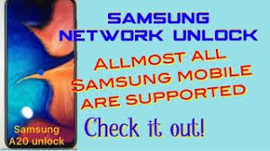 Learn how to use the network sim unlock code of the samsung galaxy a20. Samsung Network Unlock Via Samkey Software Samsung Galaxy A20 Unlock Sm A205f Youtube