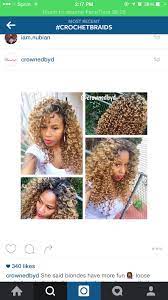 Curly Crochet Braids With Leave Outs Perm Rod Curls Blonde Curly Crochet Braids Crochet Braids Crochet Hair Styles
