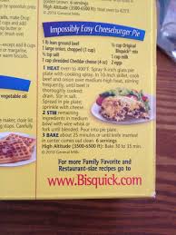Bisquick Impossible Cheeseburger Pie Recipe Incredibly Easy Cheeseburger Pie Bisquick Recipes Quick Dinner Meals Cheap Recipes Bisquick Recipes Cheeseburger Pie Bisquick Bisquick Recipes Dinner