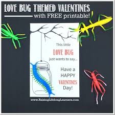 Nothing says summer like mason jars. Love Bug Themed Valentines With Free Printable