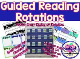 Guided Reading Rotations Pocket Chart Display