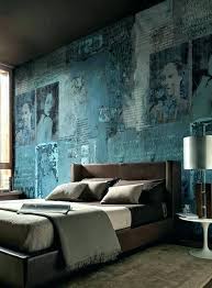 Tapeten Schlafzimmer Grau Blau Heller Teppichlaufer Kommode Tapete
