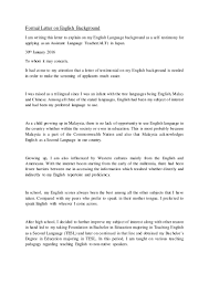Pendedahan demi pendedahan yang terbongkar ketika bulan ramadan penuh mulia ni sebenarnya. Formal Letter On English Background