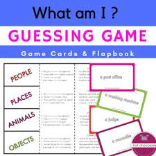 If you are good at learning trivia, there are many options like a game of wheel of fortune. What Am I Guessing Game Objects Animals People Places Guessing Games Printable Teaching Resources Vocabulary Words