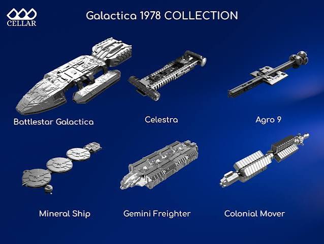 Battlestar Galactica 1978 Fleet | 10 Sci-fi Spaceship Models (digital File)  - Etsy