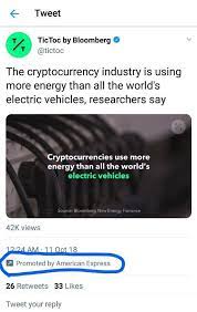 Reddit Users Have Alleged That Americanexpress Amex Has Sponsored Cryptoskeptical Content On Twitter American Express Cryptocurrency Cryptocurrency News