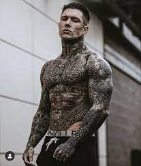 Skinny man with tattoo, tattooed guy with bare chest vector illustration. Pin On Beautiful Nature