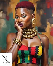 Tweaked prompt shout out to Ebony Blake and Cherise Williams George .  Prompt remix. Tweaked the colors 4k abstract oil painting detailed painting  of a regal plus-size Caucasian woman with oversized voluminous