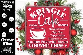 Kringle Cafe Christmas Coffee Svg 351513 Svgs Design Bundles In 2021 Coffee Svg Christmas Coffee Christmas Svg Files