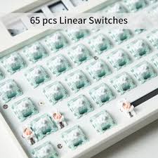 Gateron Magnetic Jade Keyboard Linear Switches HIFI Mahjong Sound  Customized Hot Swappable Keyboard Switch Gaming Tactile feedback Strong