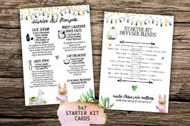 Essential Oil Recipe Card Starter Kit Recipes Welcome Kit Etsy Essential Oils Essential Oil Recipes Essential Oil Starter Kit