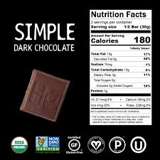 Hazelnut butter dark chocolate bar, 2.1 oz. Simple Dark Chocolate Hu Kitchen