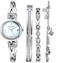 Amazon.com: Anne Klein Women's Premium Crystal Accented Silver ...