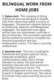Bilingual Work From Home Jobs Wisdom Lives Here Bilingual Home Jobs Lives Wisdom Work W Work From Home Jobs Working From Home Work From Home Careers