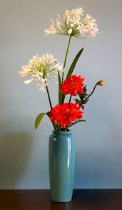 Ikebana 6 27 13 Agapanthus Upright Tall Vase Krunkstar Buket