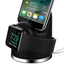Arktispro Dual Ladestation Fur Apple Watch Iphone Oder Airpods Schwarz Apple Watch Ladestation Apfeluhr Ladestation