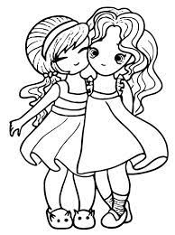 Let your kid color the page and once done, you can cut out the design, add holes for the eyes and  read: Cute Best Friends Coloring Page Free Printable Coloring Pages For Kids