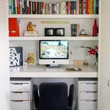 A simple curtain could hide your closet working corner when necessary. Top 40 Best Closet Office Ideas Small Work Space Designs