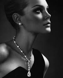 Black And White Jewelry Women Aren T Black And White Black White Photography Jessica Stam Diamond Are A Girls Best Friend Diamond