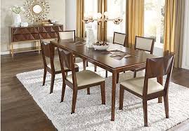 Sofia Vergara Vallejo Cherry 5 Pc Dining Room Dining Room Sets Dark Wood Nha Cửa Ghế ăn Trang Tri Nha Cửa
