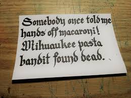The Shitpost Calligrapher He Was Picking Up The Gun With His Finger And His