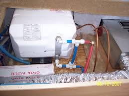 It should not have anything to do with the water lines going to the kitchen? Rv Water Heater Bypass Diagram