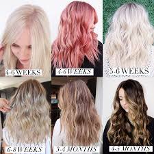 How Often Do You Touch Up Your Roots Check Out This Visual Guide From Therighthairstyles Com As A Reference Colored Hair Tips Hair Color Hair Styles