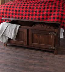It all started with my mom's shadow box; Portland Ice Box Wood Coffee Table Bench With Replica Hardware Walnut Plowhearth
