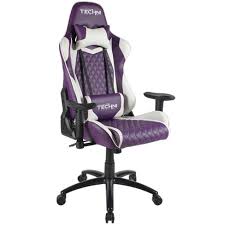 This gaming recliner can be used as three kinds of shape form 90 to 180 degree, suit for gaming, working, watching movies and napping gaming style design: Ergonomic High Back Racer Style Video Gaming Chair Purple Techni Sport Target