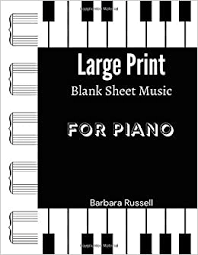 Our manuscript paper is great for hobbyists or students who are learning to play an instrument and want to write their own music. Large Print Blank Sheet Music For Piano Music Manuscript Paper Large Print 10 Stave Per Page For Composing Your Music Musicians Students And Teachers Russell Barbara 9798648417595 Amazon Com Books