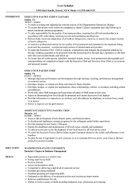 executive pastry chef resume samples