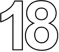 Number 18 Karten Basteln Geschenke Zum Geburtstag Schablonen
