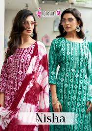 Mystic 9 Nisha Vol 1 Fancy Kurti Bottom With Dupatta Collection