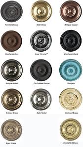 Hardware Finishes Color Chart Brass Accents Door Hardware