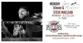 Monday Dinner & Live Music with Steve Maclean