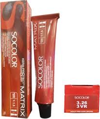 Red brown is a hair shade that includes so many tones of both red and brown, that can only be completed by honey undertones or lightlights. Matrix Socolor Permanent Cream Hair Color 3 26 Violet Red Dark Brown 3vr Price Buy Matrix Socolor Permanent Cream Hair Color 3 26 Violet Red Dark Brown 3vr Online At Best Price In India Shoponn In